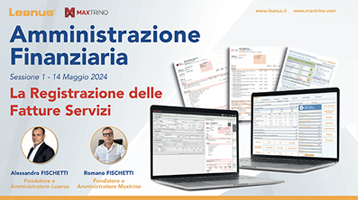 Mini Master Amministrazione Finanziaria – La Registrazione delle Fatture di Servizi